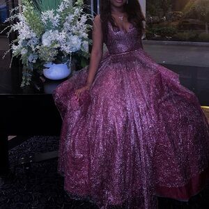 Sparkling Magenta Prom Dress